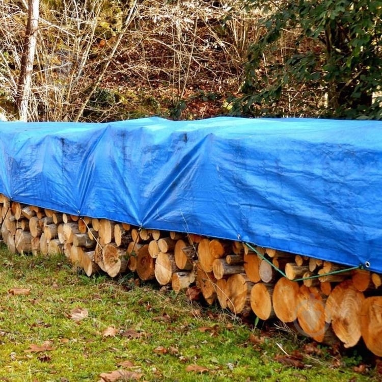 Тент универсальный AGREEN 45 гр/м.кв, 5м х 6м синий S1115 Синий - фото 6