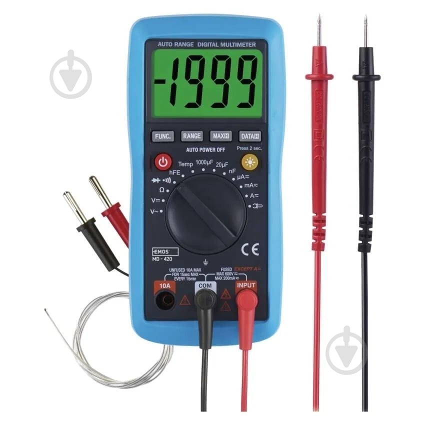 Мультиметр цифровой Emos M0420 с щупом - фото 2