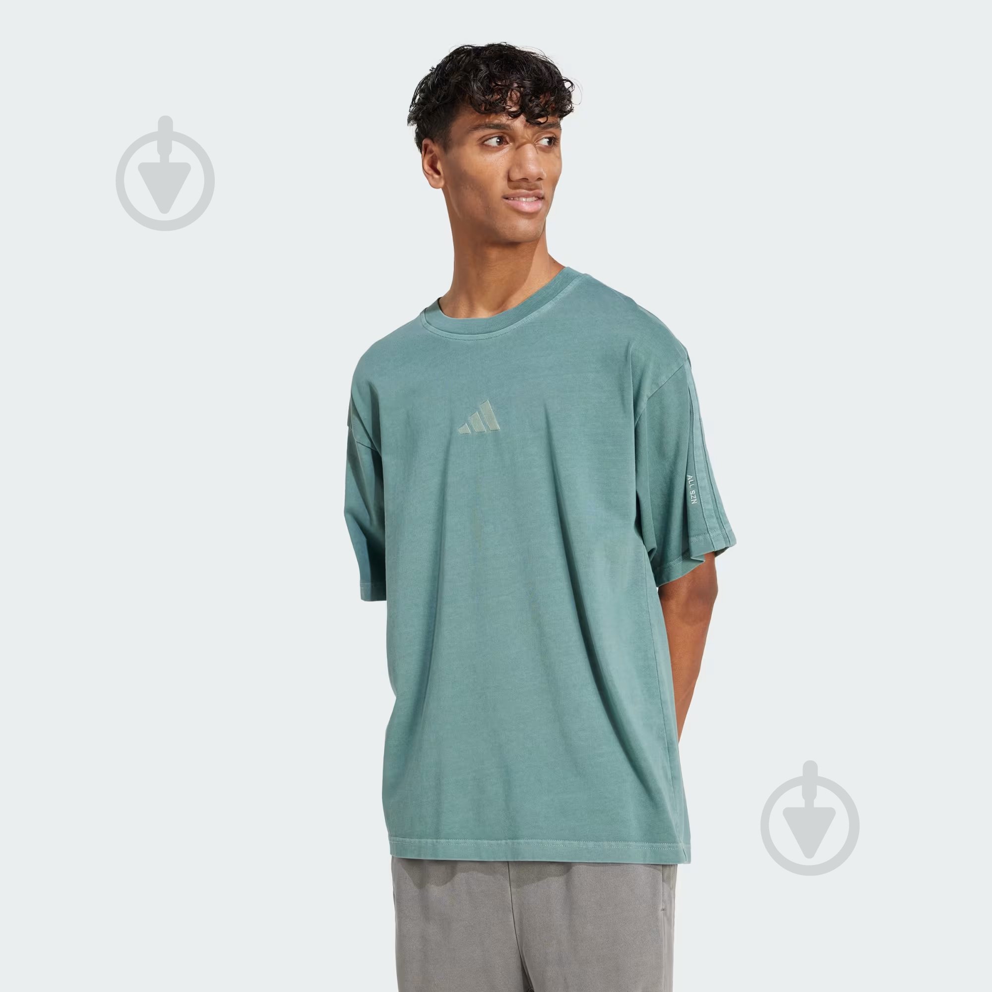 Футболка Adidas M A SZN W T JN0610 р.XL зеленый - фото 1