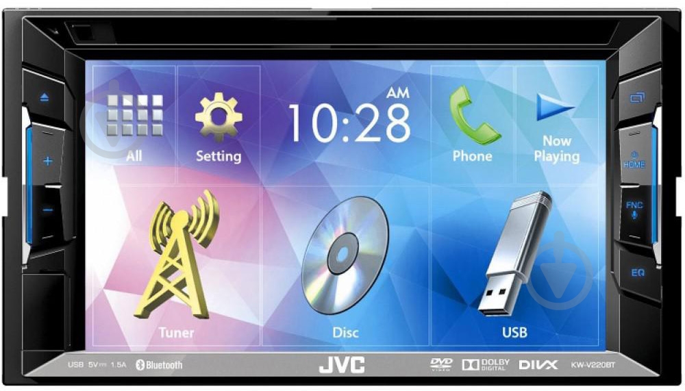 Автомагнітола JVC KW-V220BTQN - фото 1