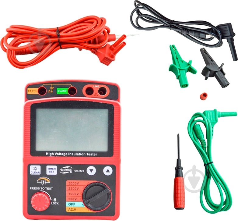 Мегаомметр BENETECH GM3125 - фото 5 Мегаомметр BENETECH GM3125 - фото 5