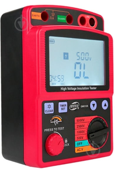 Мегаомметр BENETECH GM3125 - фото 2 Мегаомметр BENETECH GM3125 - фото 2