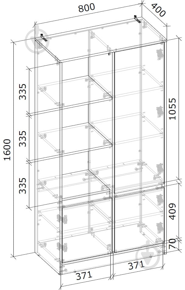 Офисная модульная система Грейд Кабинет руководителя Ален - фото 5