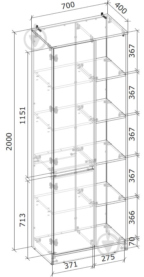Офисная модульная система Грейд Кабинет руководителя Ален - фото 4