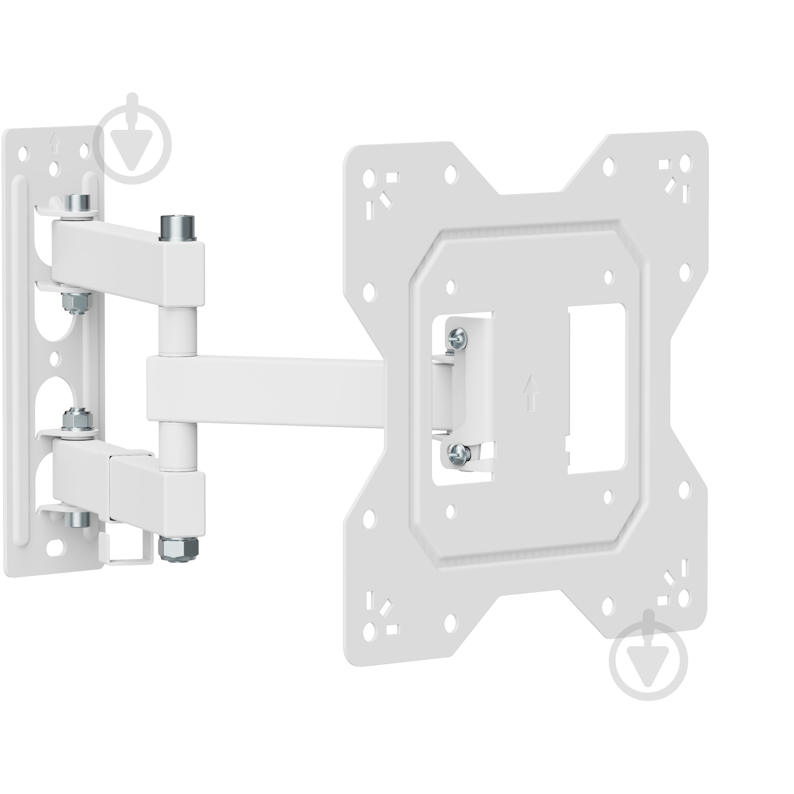 Кріплення для телевізора Kivi Motion-223W, 30кг, поворотно-похилі 23"-43" білий - фото 1