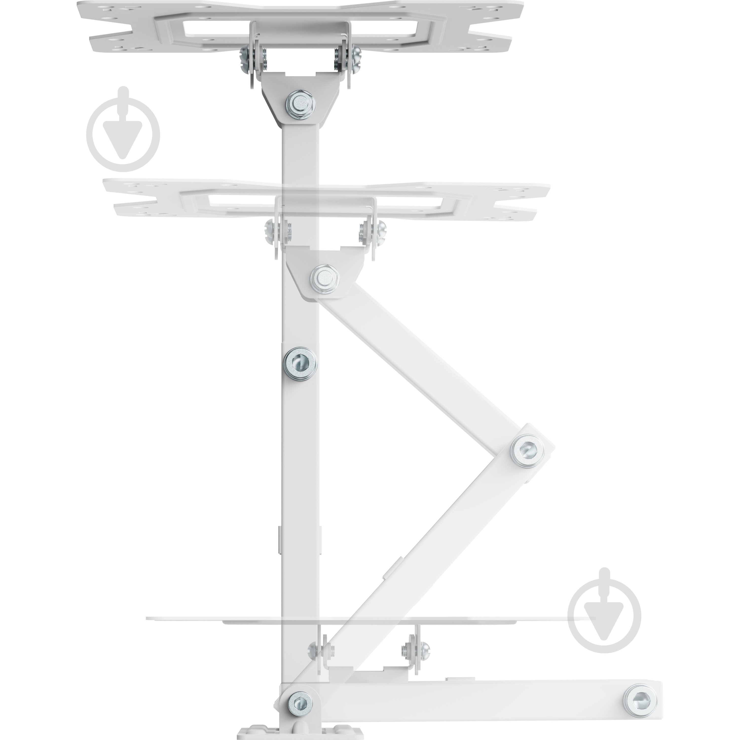 Кріплення для телевізора Kivi Motion-223W, 30кг, поворотно-похилі 23"-43" білий - фото 5