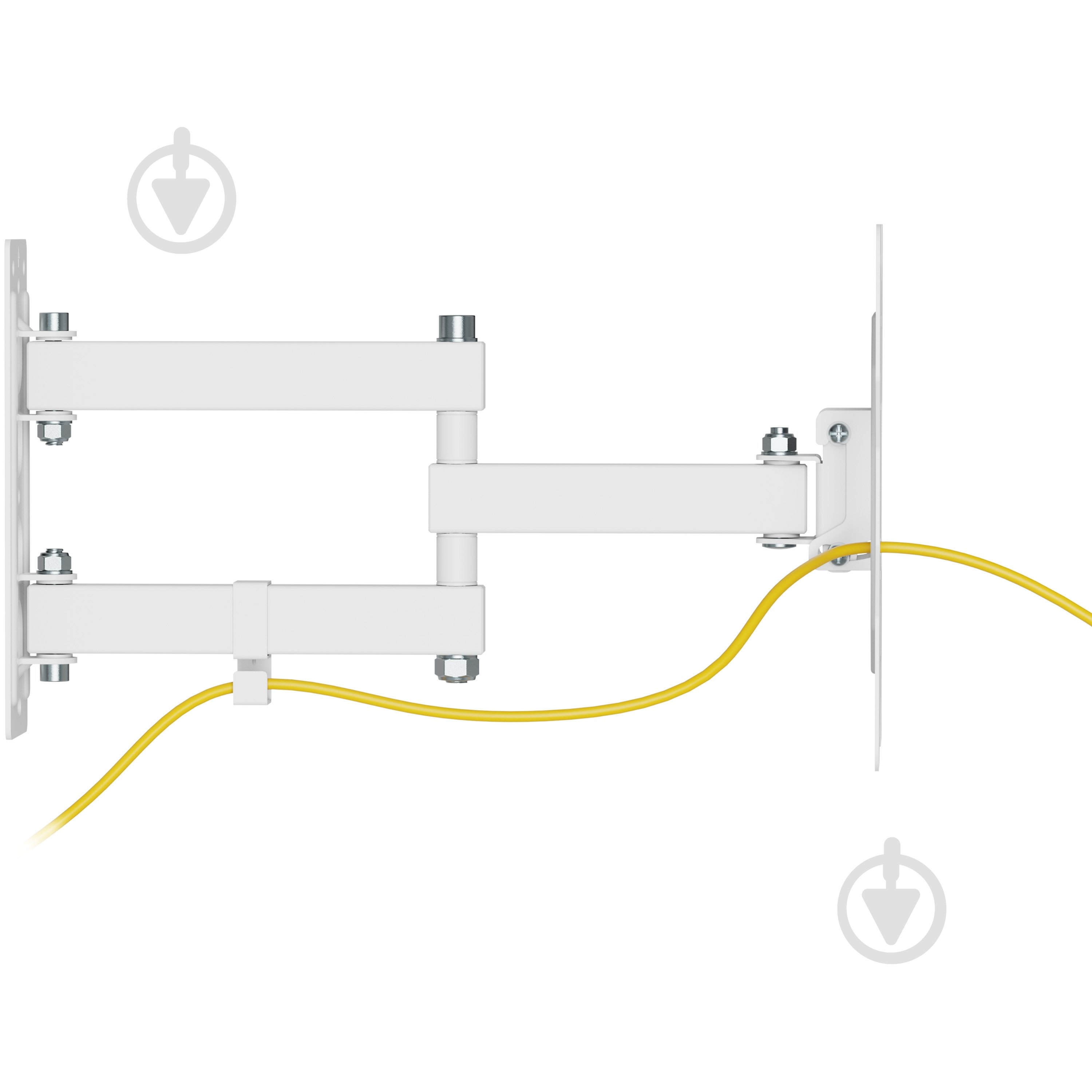 Кріплення для телевізора Kivi Motion-223W, 30кг, поворотно-похилі 23"-43" білий - фото 13