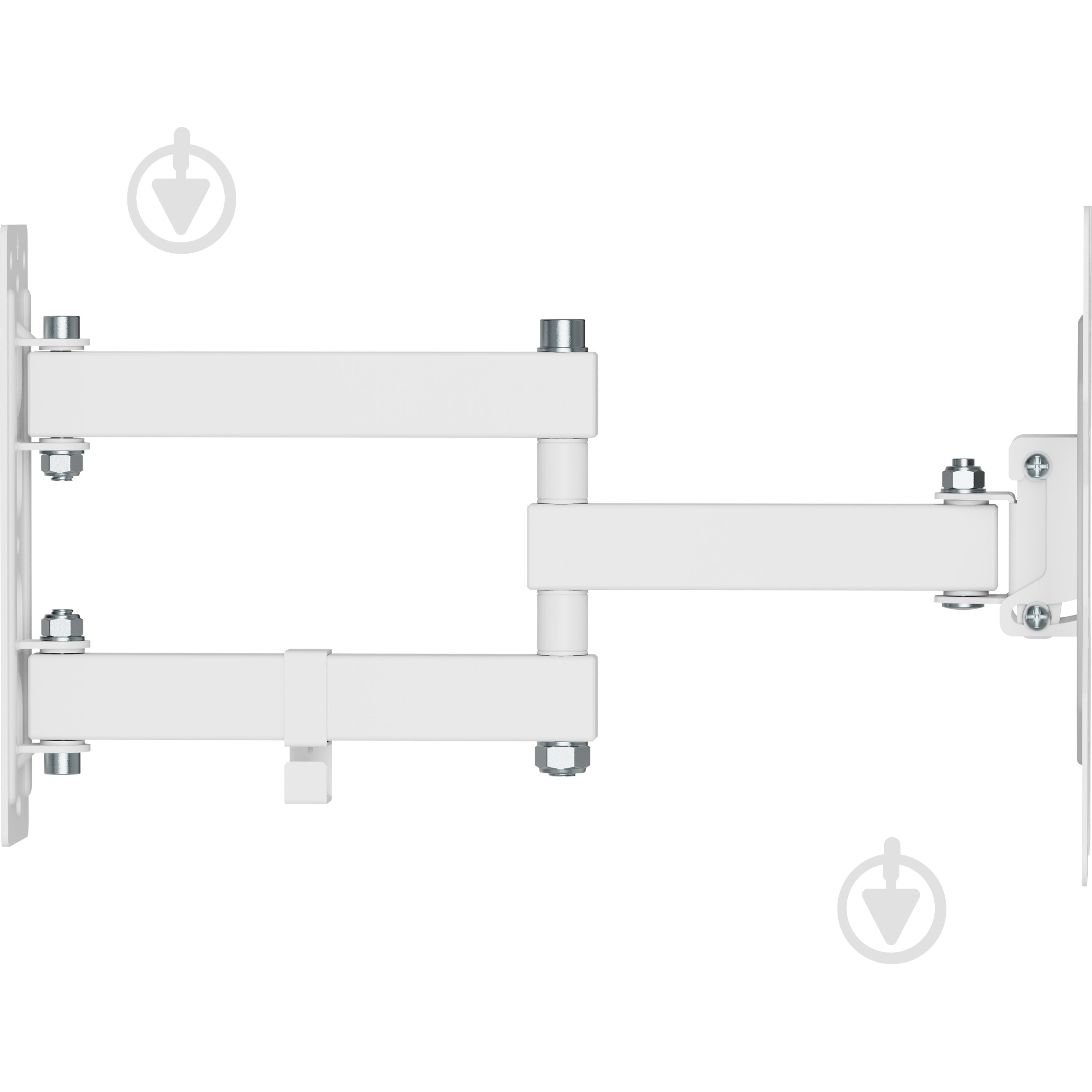 Кріплення для телевізора Kivi Motion-223W, 30кг, поворотно-похилі 23"-43" білий - фото 2