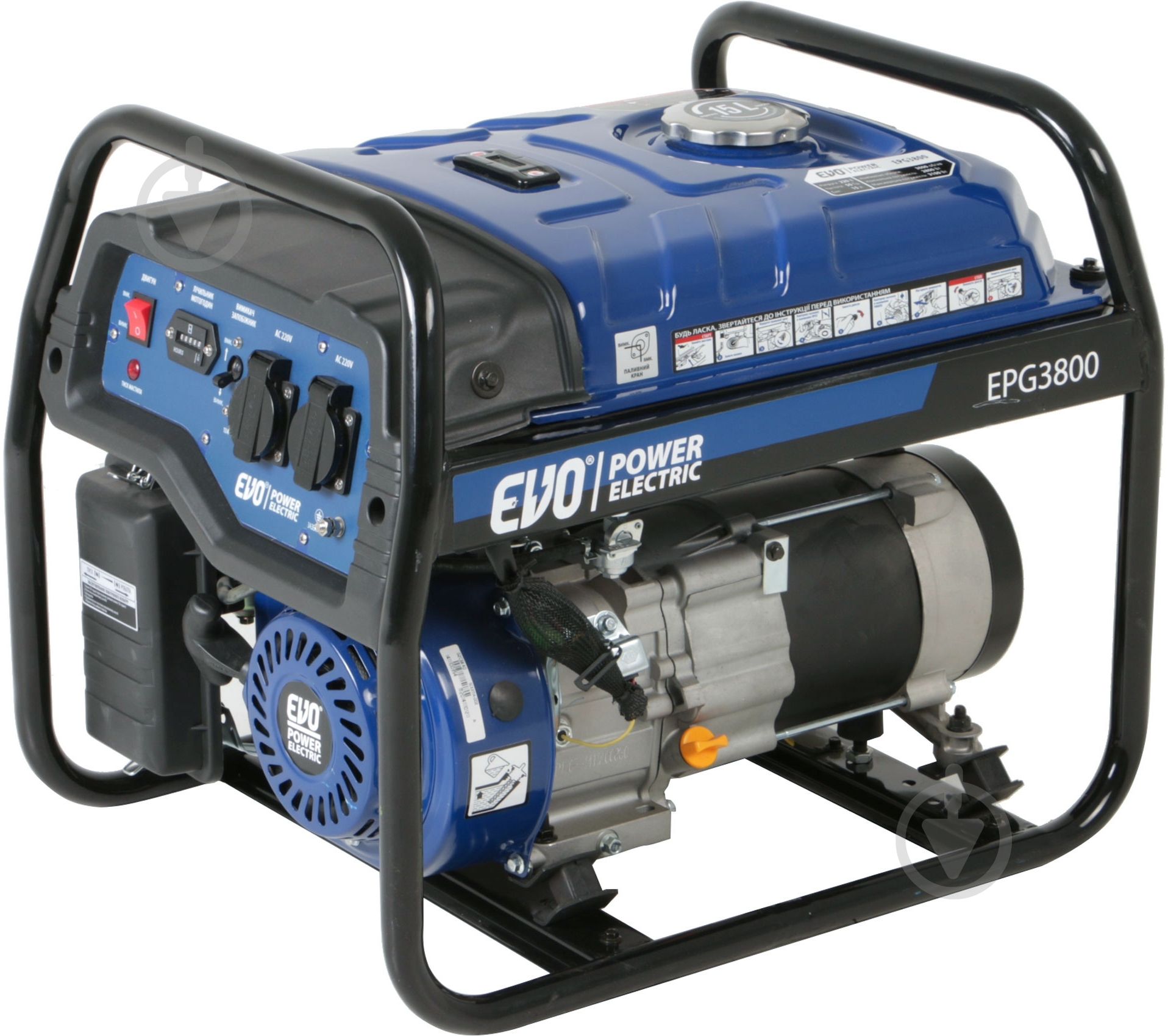 Генератор бензиновый EVO 2,8 кВт / 3,1 кВт 230 В EPG3800 - фото 1
