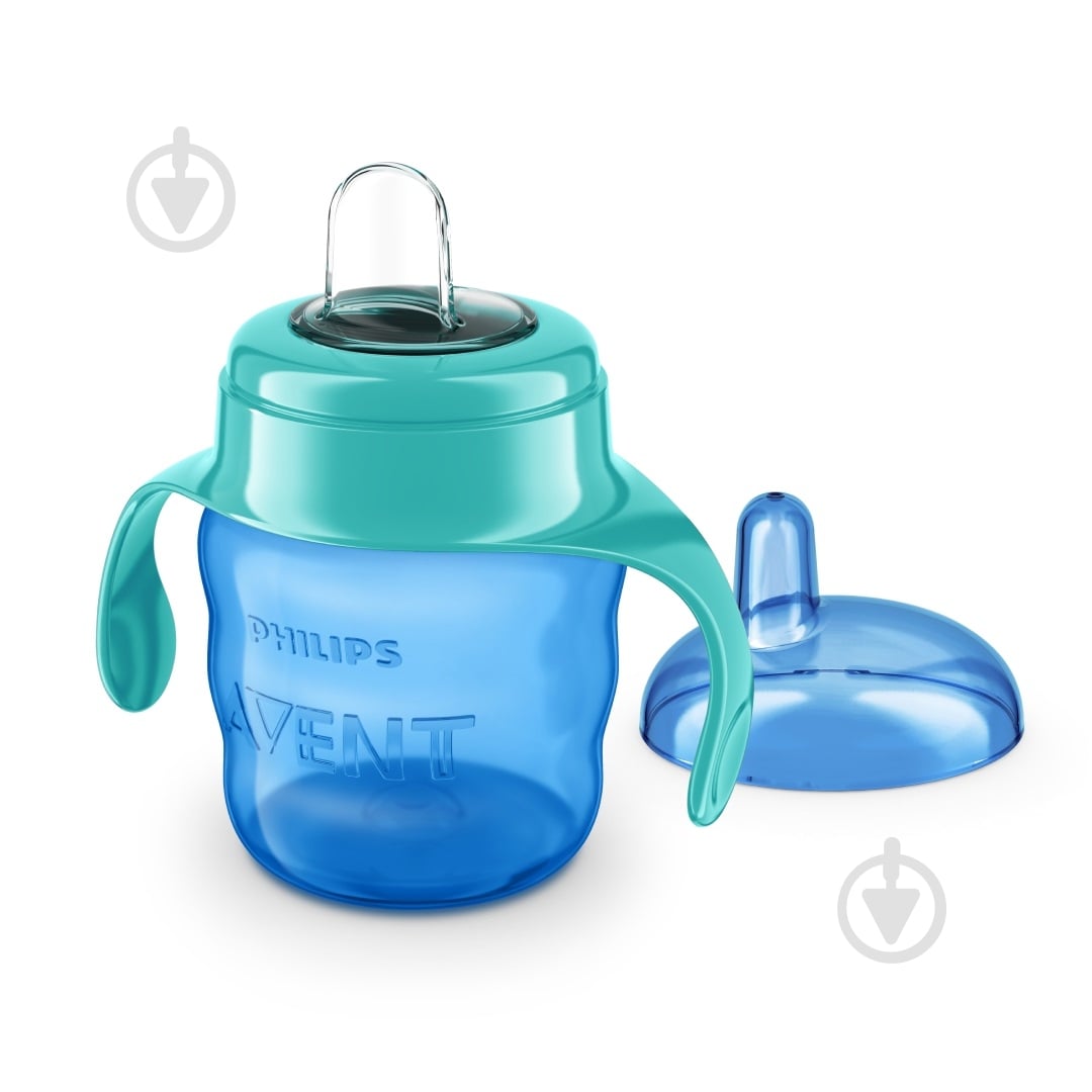 Поїльник Philips Avent з м'яким носиком блакитний 200 мл. 6 міс+ SCF551/05 - фото 1