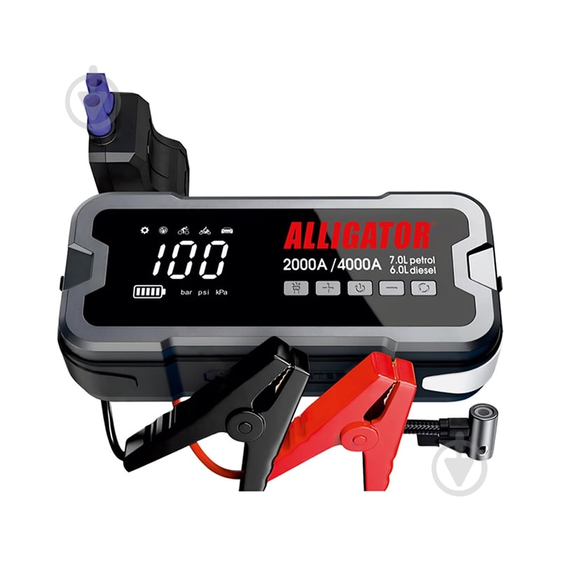 Пускозарядное устройство Alligator Jump Starter с компрессором 10Bar (JS850) - фото 1