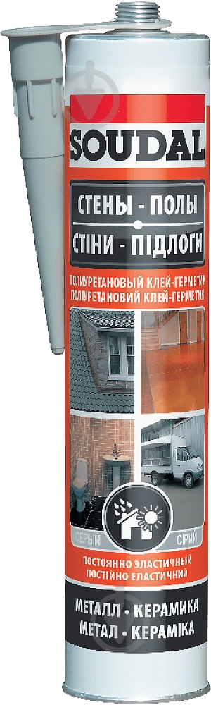 Клей-герметик полиуретановый SOUDAL PU Sealant 290 мл коричневый - фото 1