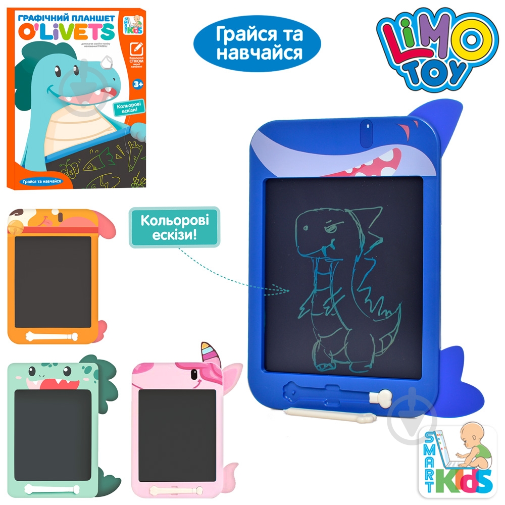 Іграшка розвивальна Limo Toy LCD-планшет SK 0051 ABCD - фото 1