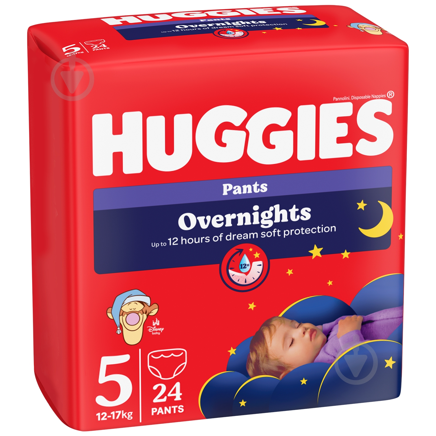 Huggies Підгузки-трусики Overnights Pants 12-17 кг 5 24 шт. - фото 2