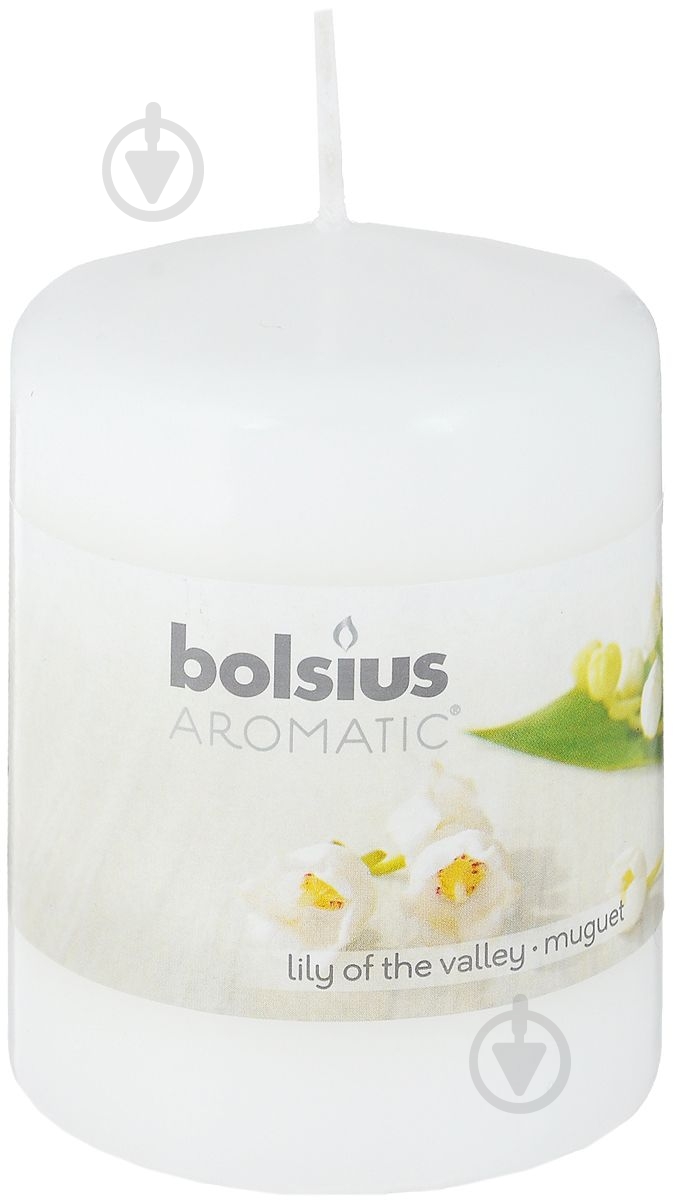 Свеча ароматическая Bolsius Ландыш 8х6 см BS80/60LIL - фото 1 Свеча ароматическая Bolsius Ландыш 8х6 см BS80/60LIL - фото 1