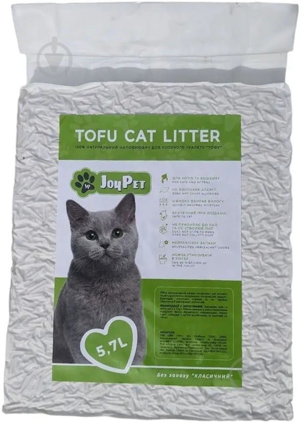 Наполнитель для кошачьего туалета JOYPET Jptf54 5,7 л 2,5 кг - фото 1 Наполнитель для кошачьего туалета JOYPET Jptf54 5,7 л 2,5 кг - фото 1