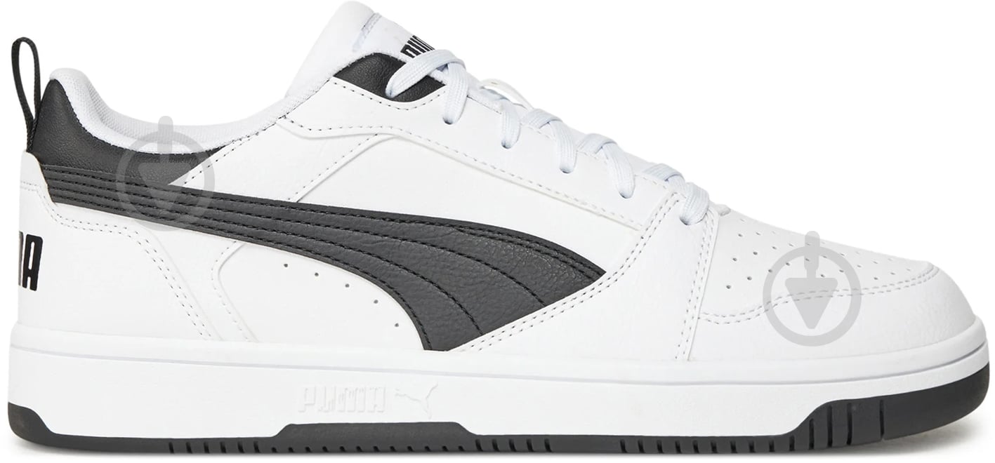 Кросівки чоловічі демісезонні Puma REBOUND V6 LOW 39232802 р.43 біло-чорні - фото 1