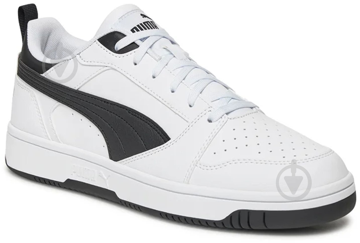 Кросівки чоловічі демісезонні Puma REBOUND V6 LOW 39232802 р.43 біло-чорні - фото 3