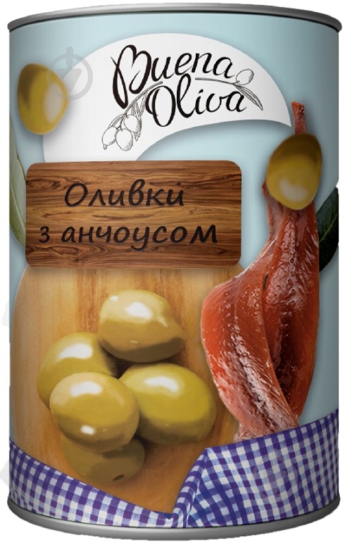 Оливки BUENA OLIVA зеленые с анчоусом 314 мл - фото 1 Оливки BUENA OLIVA зеленые с анчоусом 314 мл - фото 1