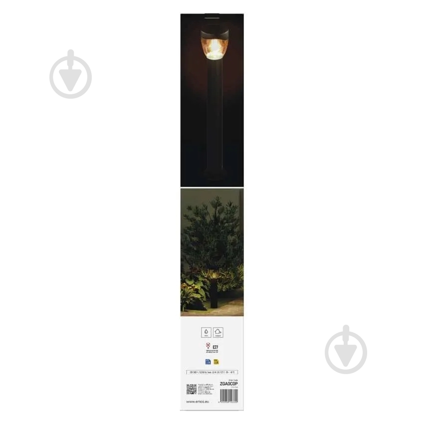 Світильник садовий Emos світлодіодний стовпчастий E27 15 Вт IP44 антрацит ZGA0C0P - фото 11