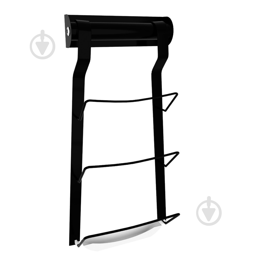 Полиця для кришок DC 105x340 мм навісна чорна - фото 1 Полиця для кришок DC 105x340 мм навісна чорна - фото 1