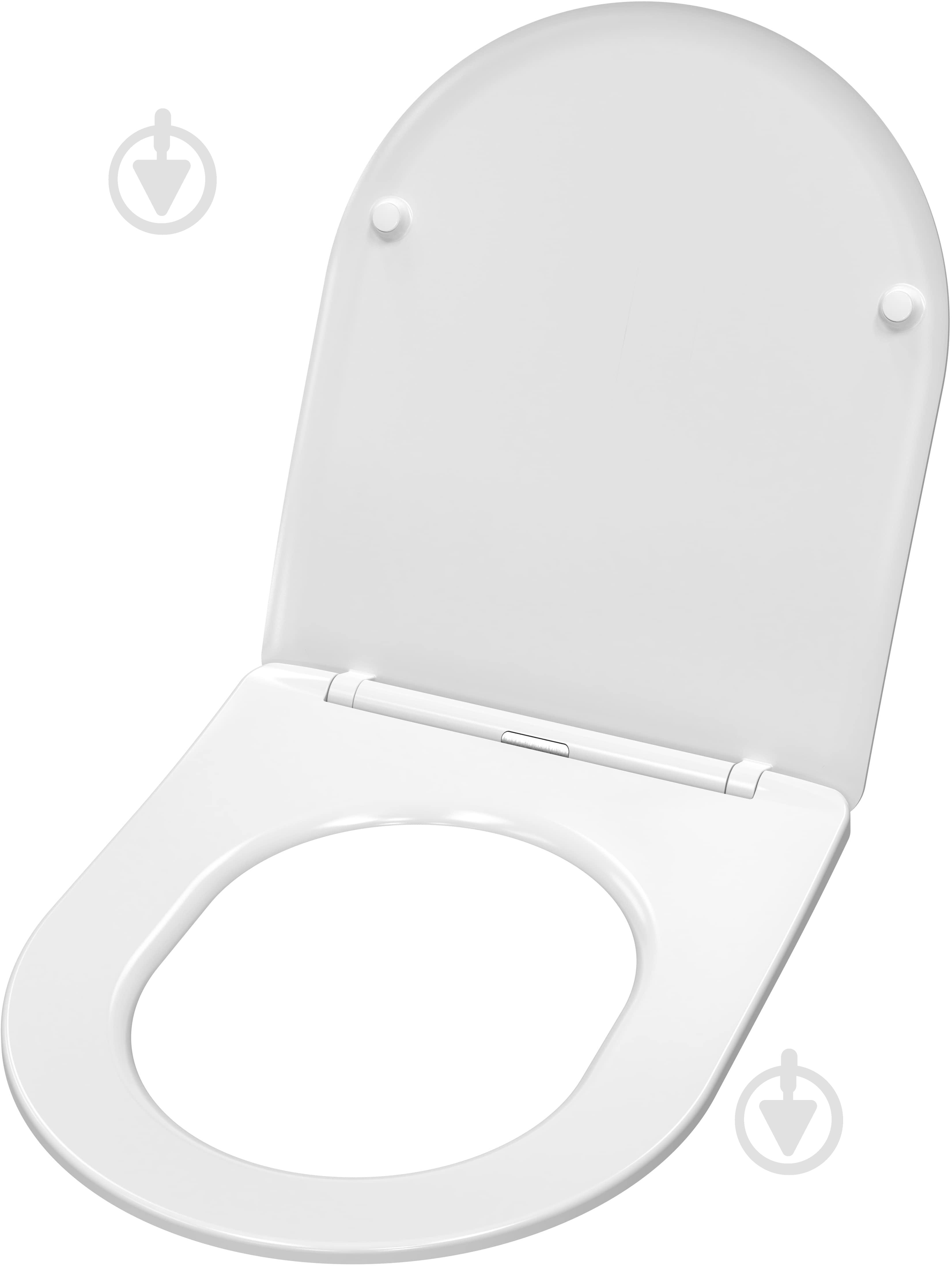 Сиденье для унитаза EGO SOFT CLOSE Quick release 42х36 см - фото 4
