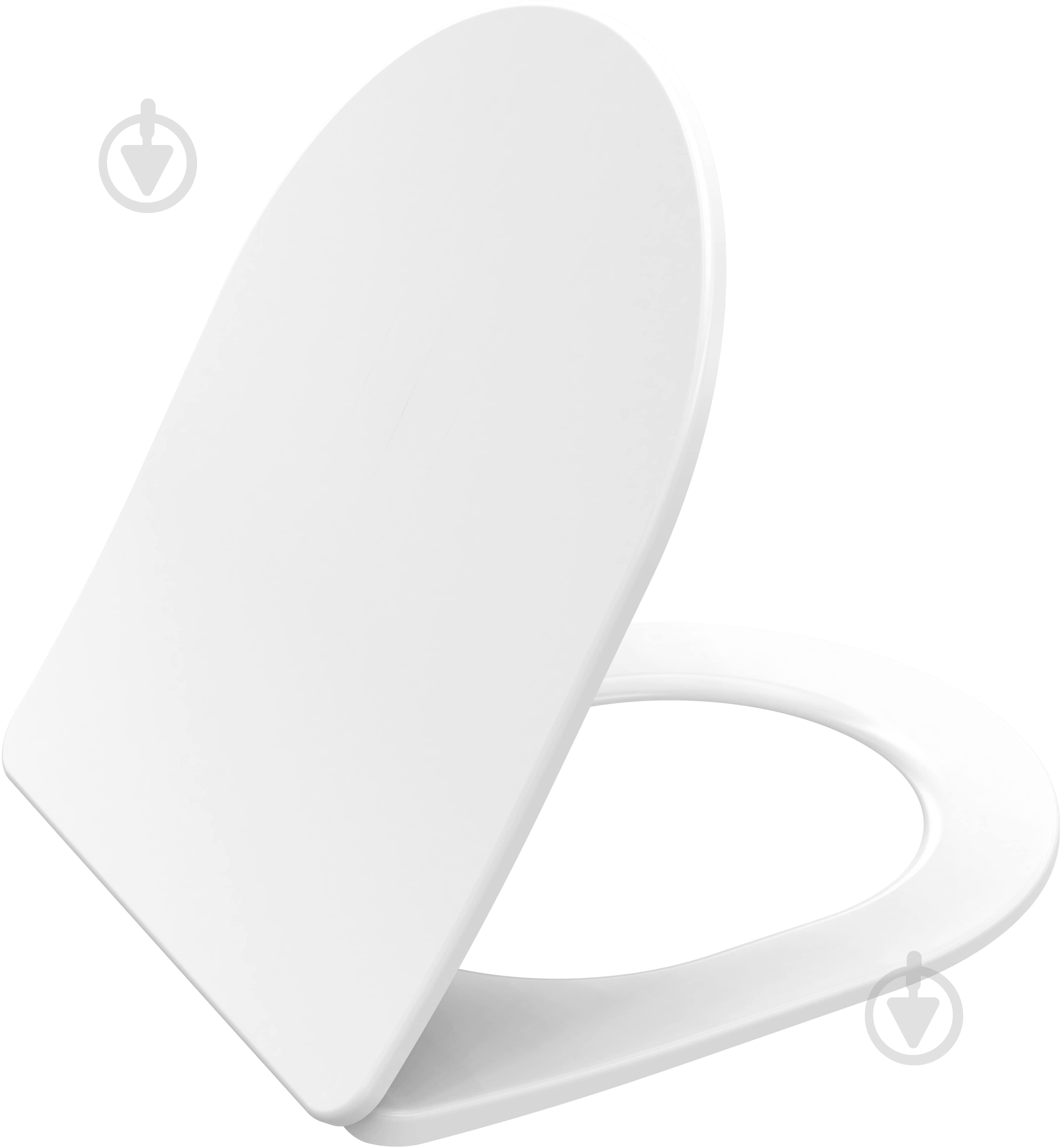Сиденье для унитаза EGO SOFT CLOSE Quick release 42х36 см - фото 5