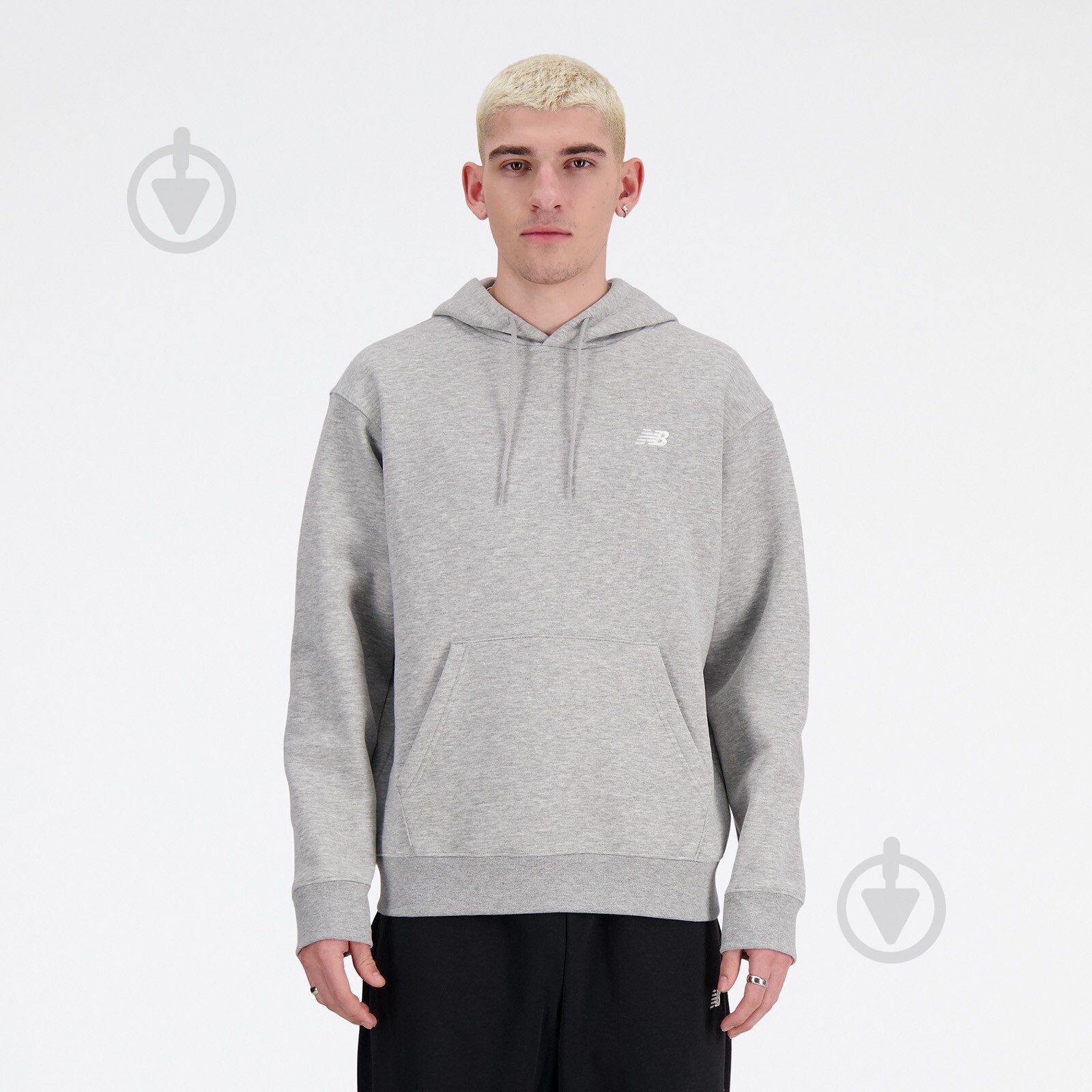 Джемпер New Balance Small Logo MT41508AG р.XXL серый - фото 1 Джемпер New Balance Small Logo MT41508AG р.XXL серый - фото 1