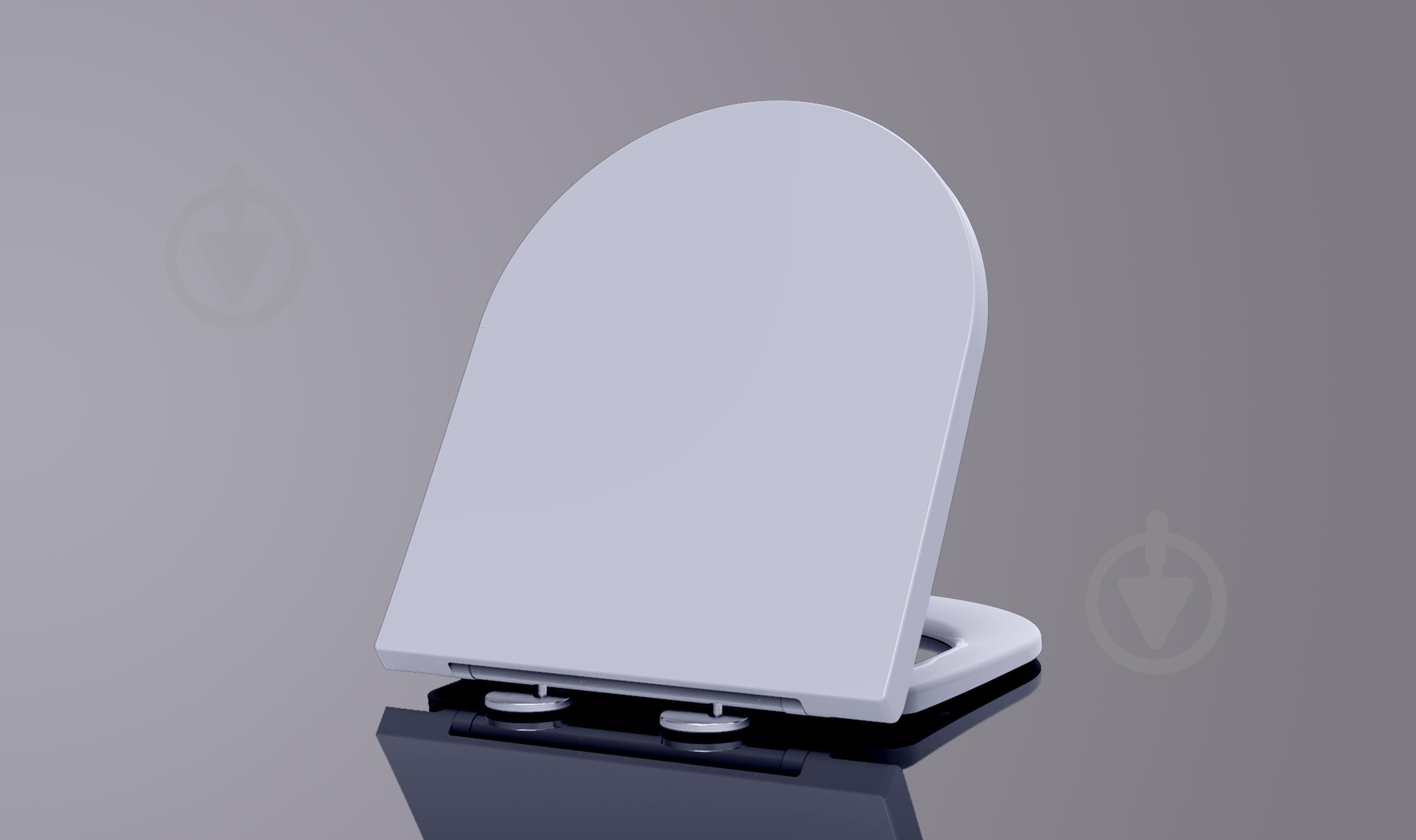 Сиденье для унитаза EGO SOFT CLOSE Quick release 42,5х36 см - фото 2