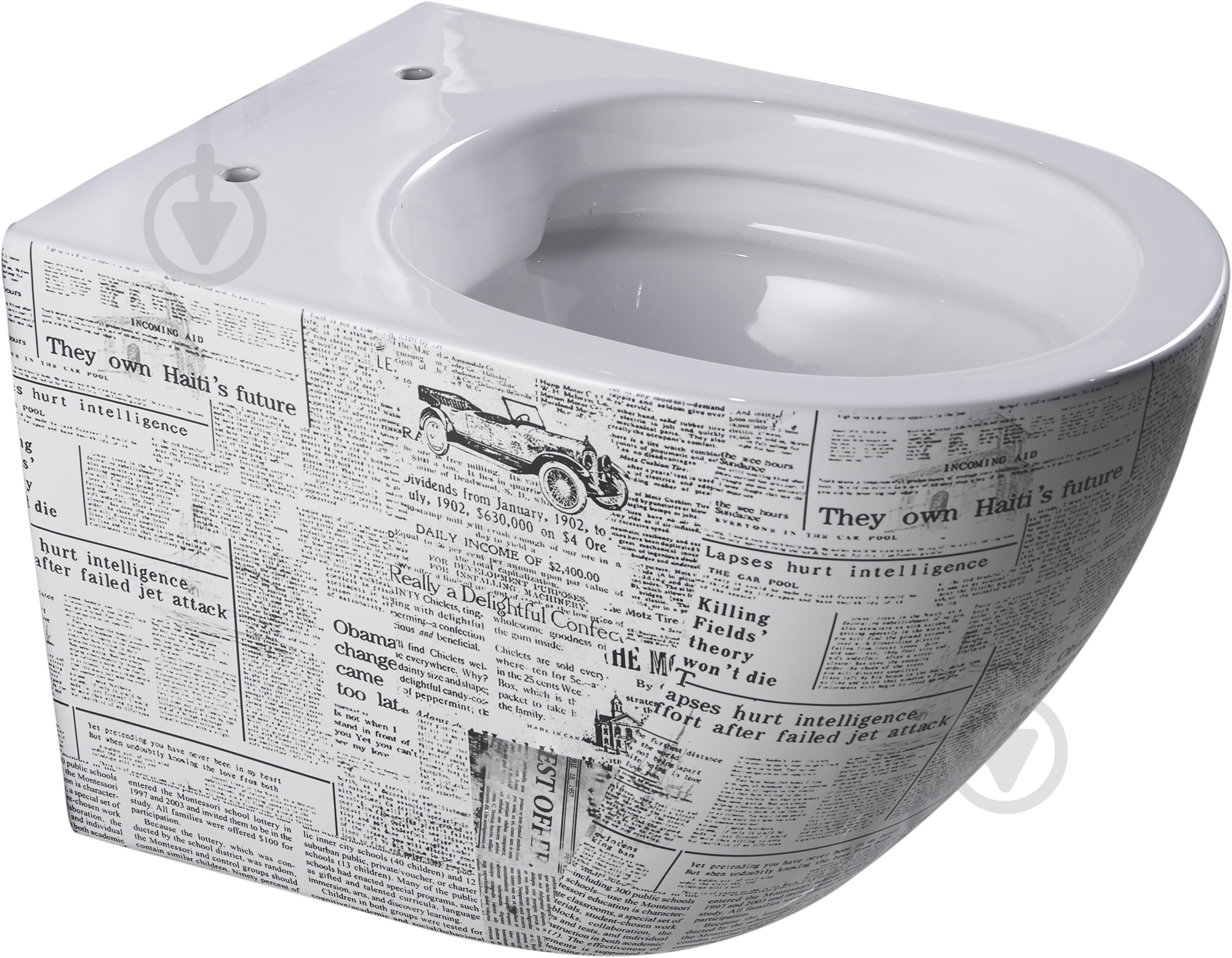 Унитаз подвесной EGO PAPER MARBLE Rimless сиденье Duroplast SLIM soft-close - фото 4 Унитаз подвесной EGO PAPER MARBLE Rimless сиденье Duroplast SLIM soft-close - фото 4