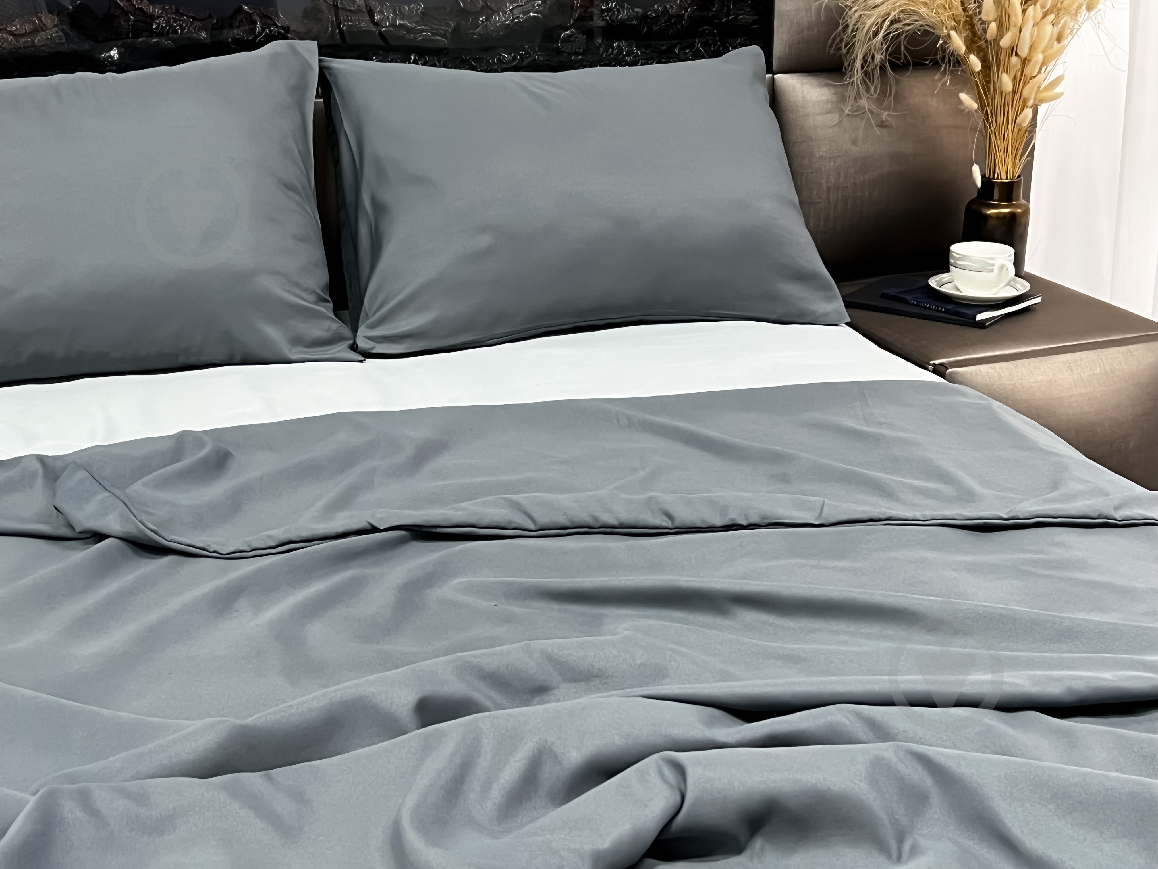 Комплект постельного белья серый ARCLOUD - фото 1