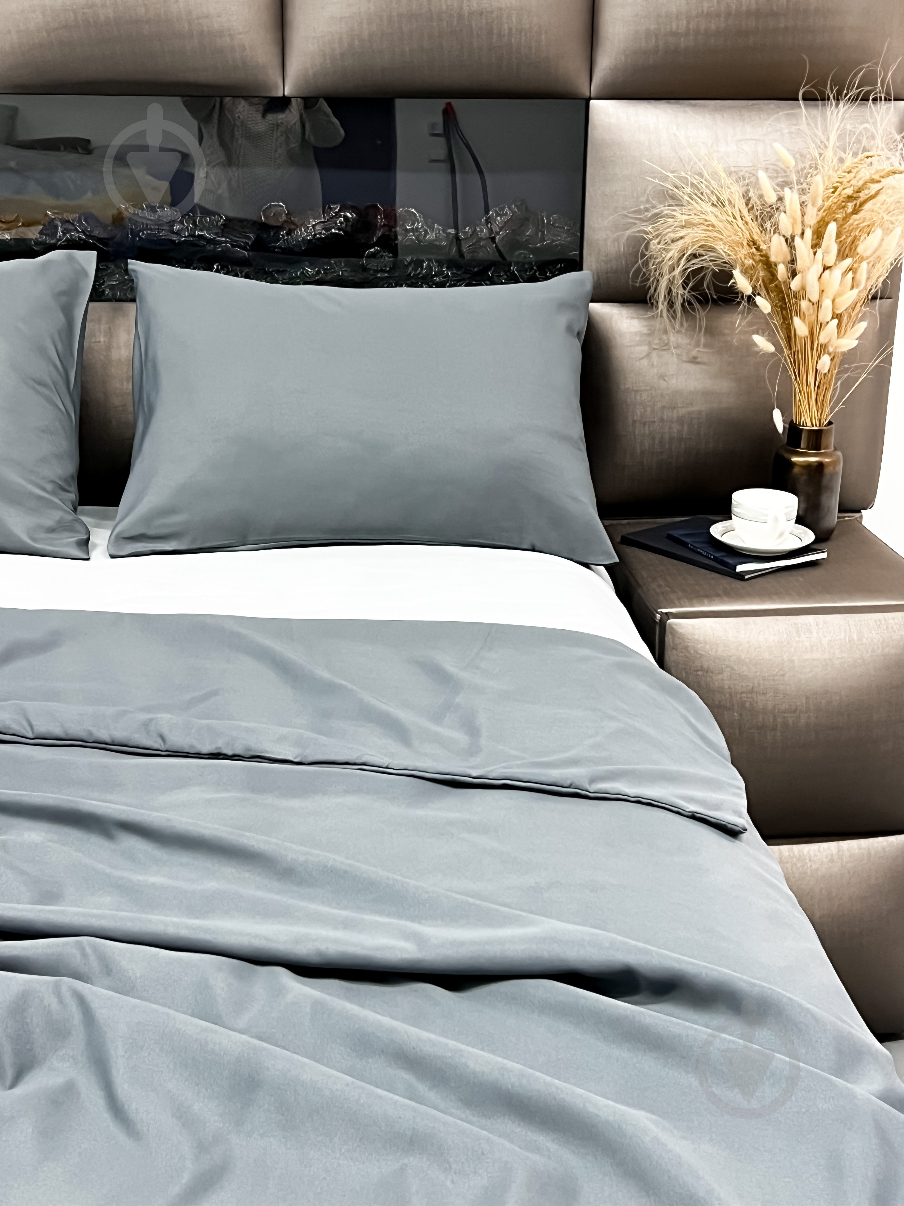 Комплект постельного белья серый ARCLOUD - фото 5