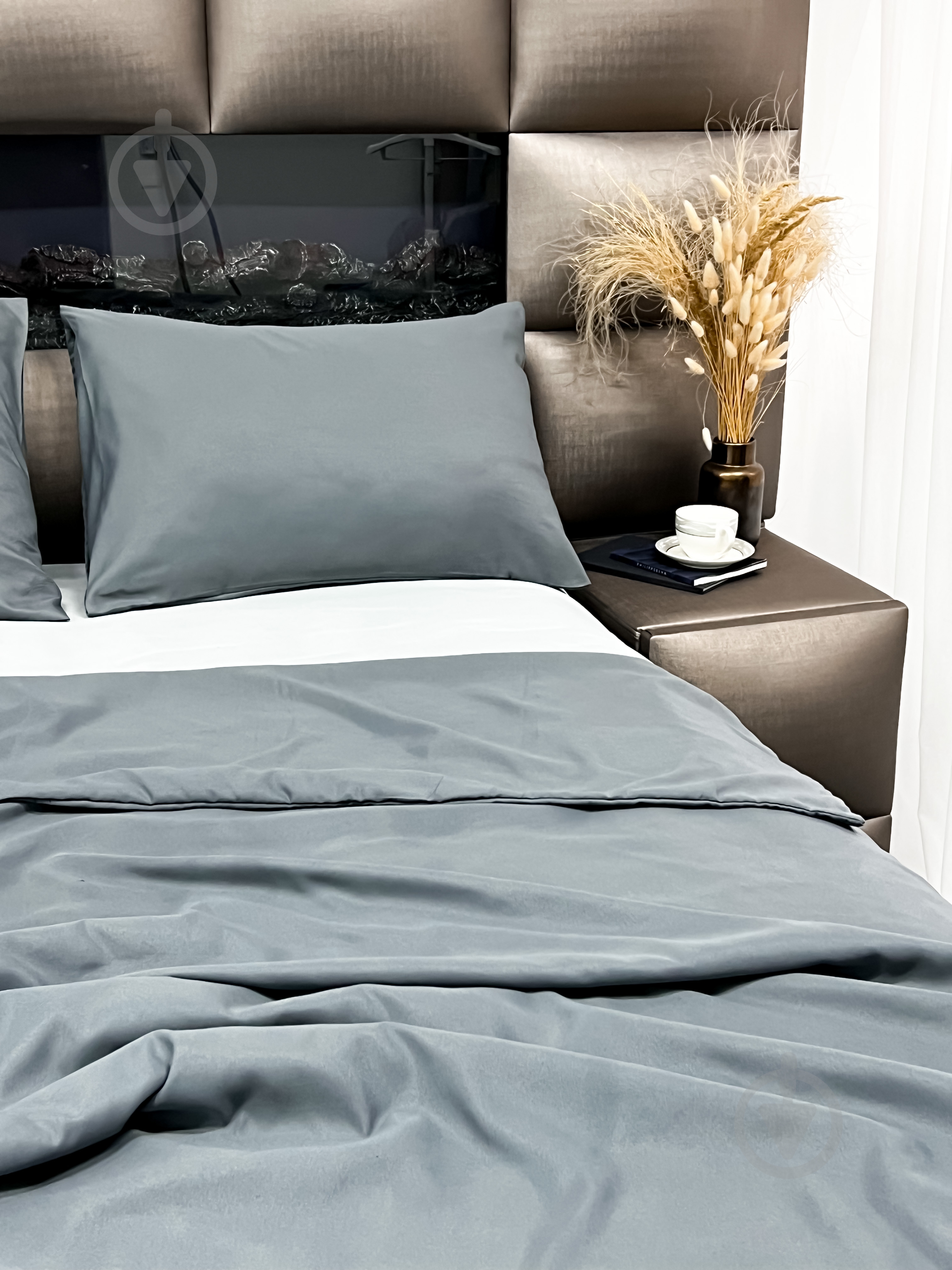 Комплект постельного белья серый ARCLOUD - фото 3