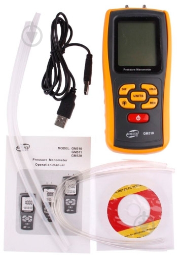 Микроманометр дифференциальный BENETECH GM510 - фото 2
