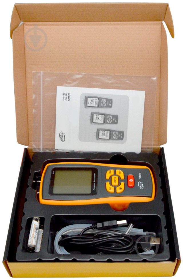 Микроманометр дифференциальный BENETECH GM510 - фото 3