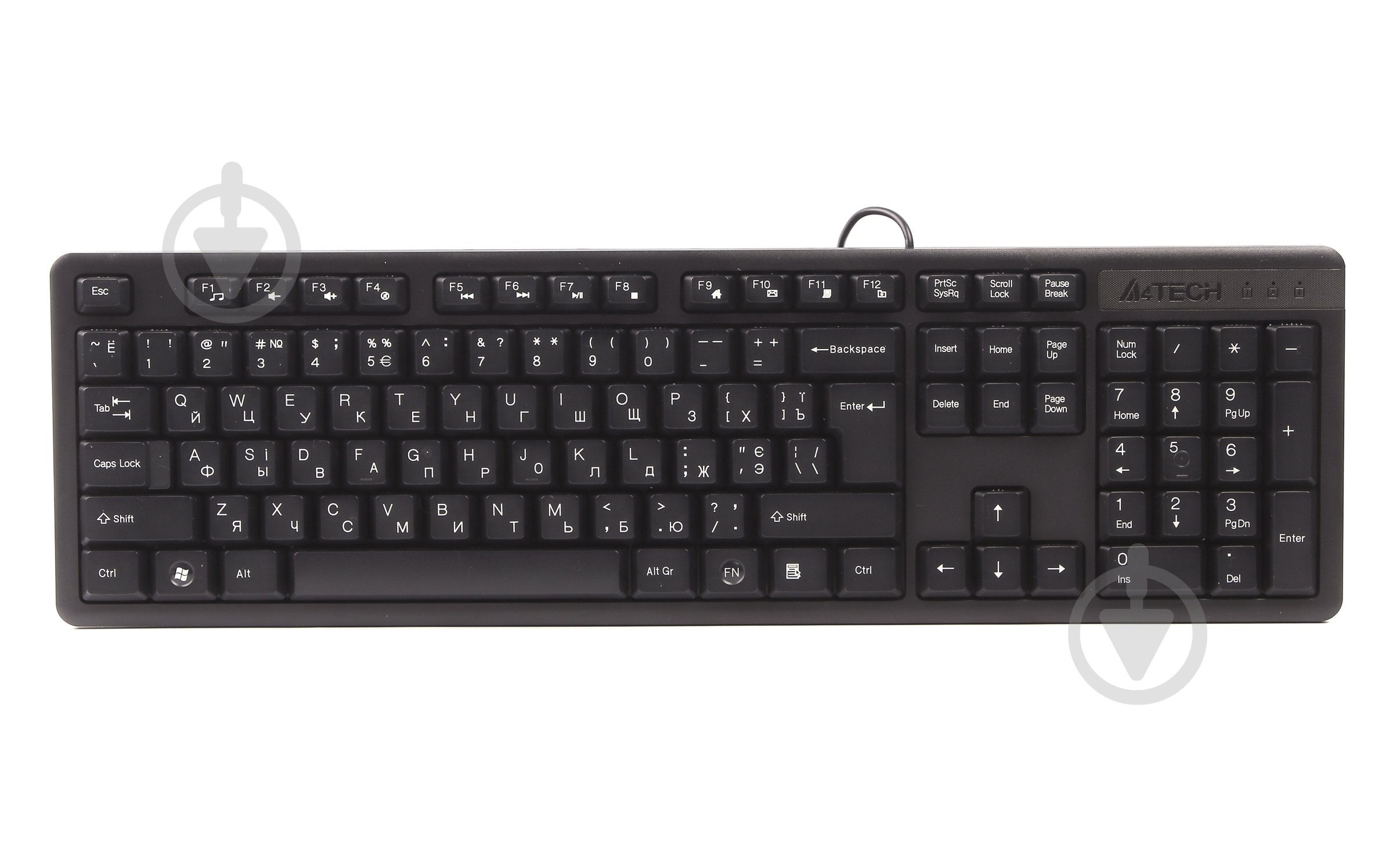 Клавиатура A4Tech (KK-3 USB (Black)) black - фото 1 Клавиатура A4Tech (KK-3 USB (Black)) black - фото 1