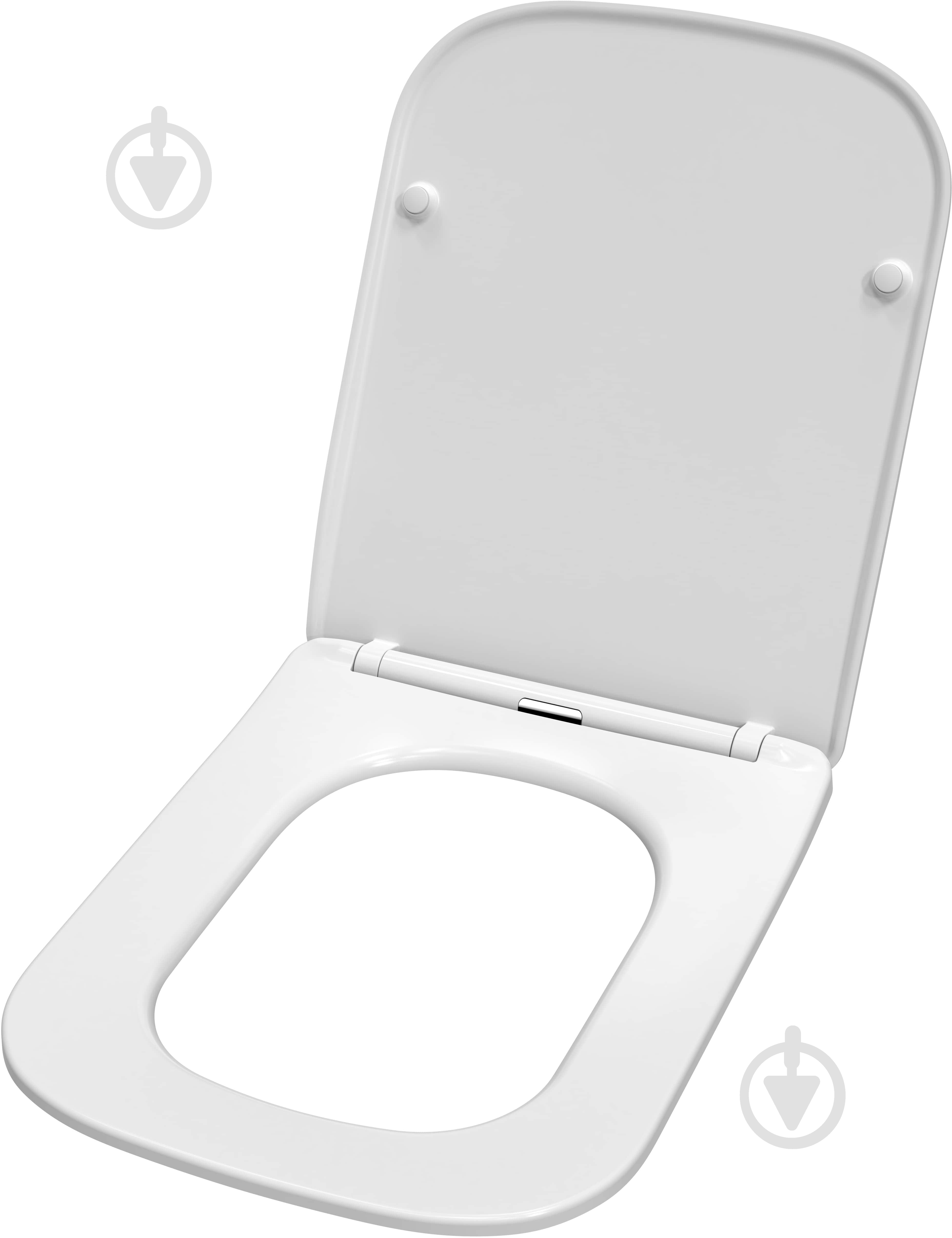 Сидіння для унітаза EGO SOFT CLOSE Quick release 42х34,5 см - фото 3