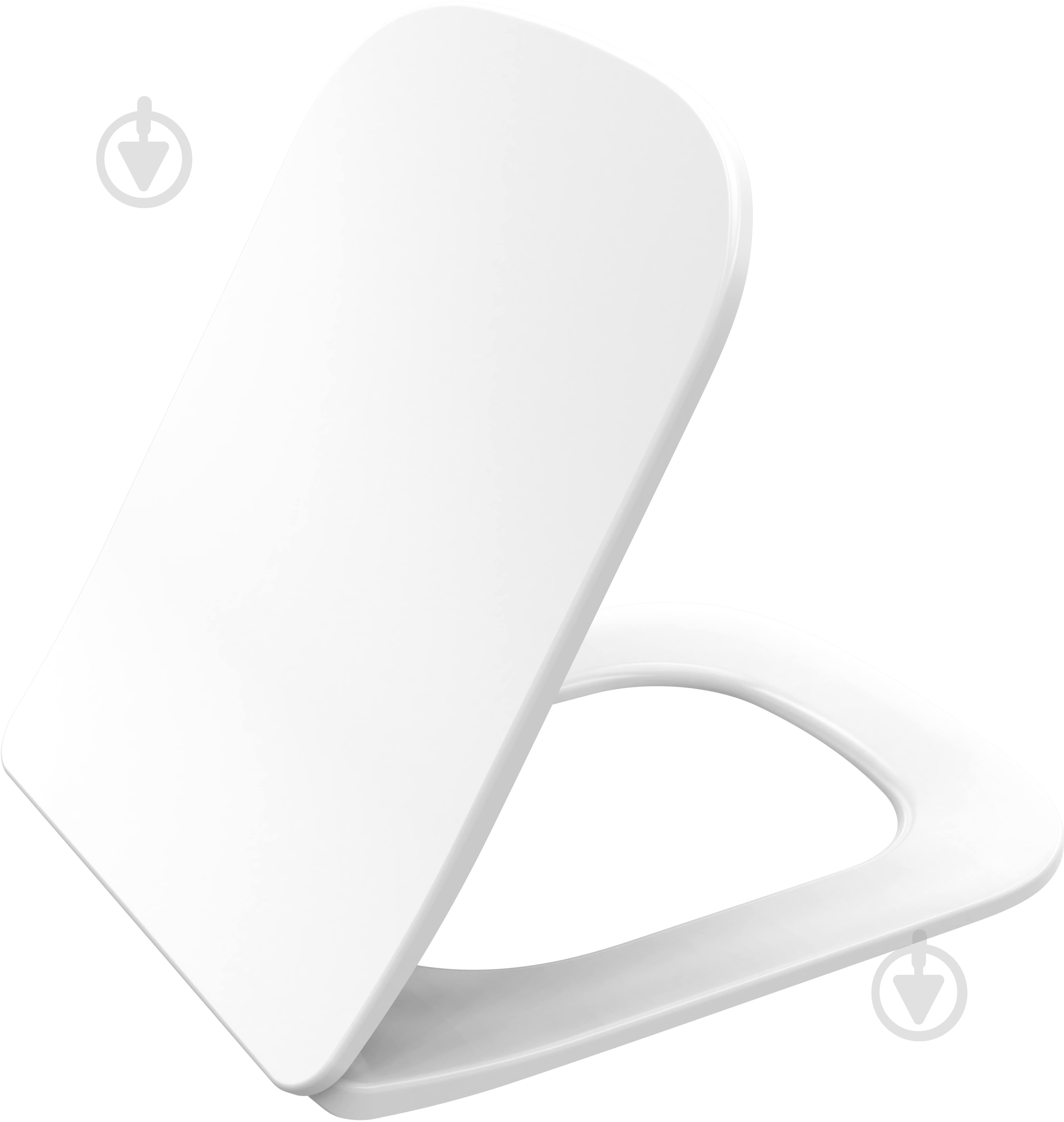 Сидіння для унітаза EGO SOFT CLOSE Quick release 42х34,5 см - фото 4