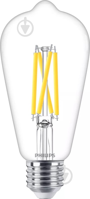 Лампа светодиодная Philips ST64 5,9 Вт E27 2700 К 220 В прозрачная 929003010701 - фото 1