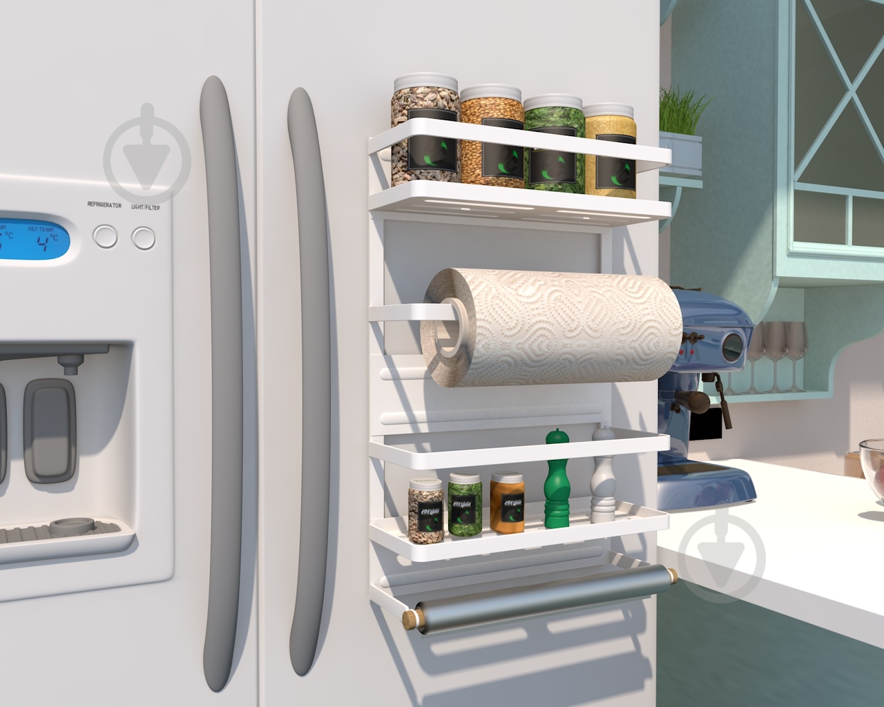 Полиця для посуду DC магнітна білий - фото 2