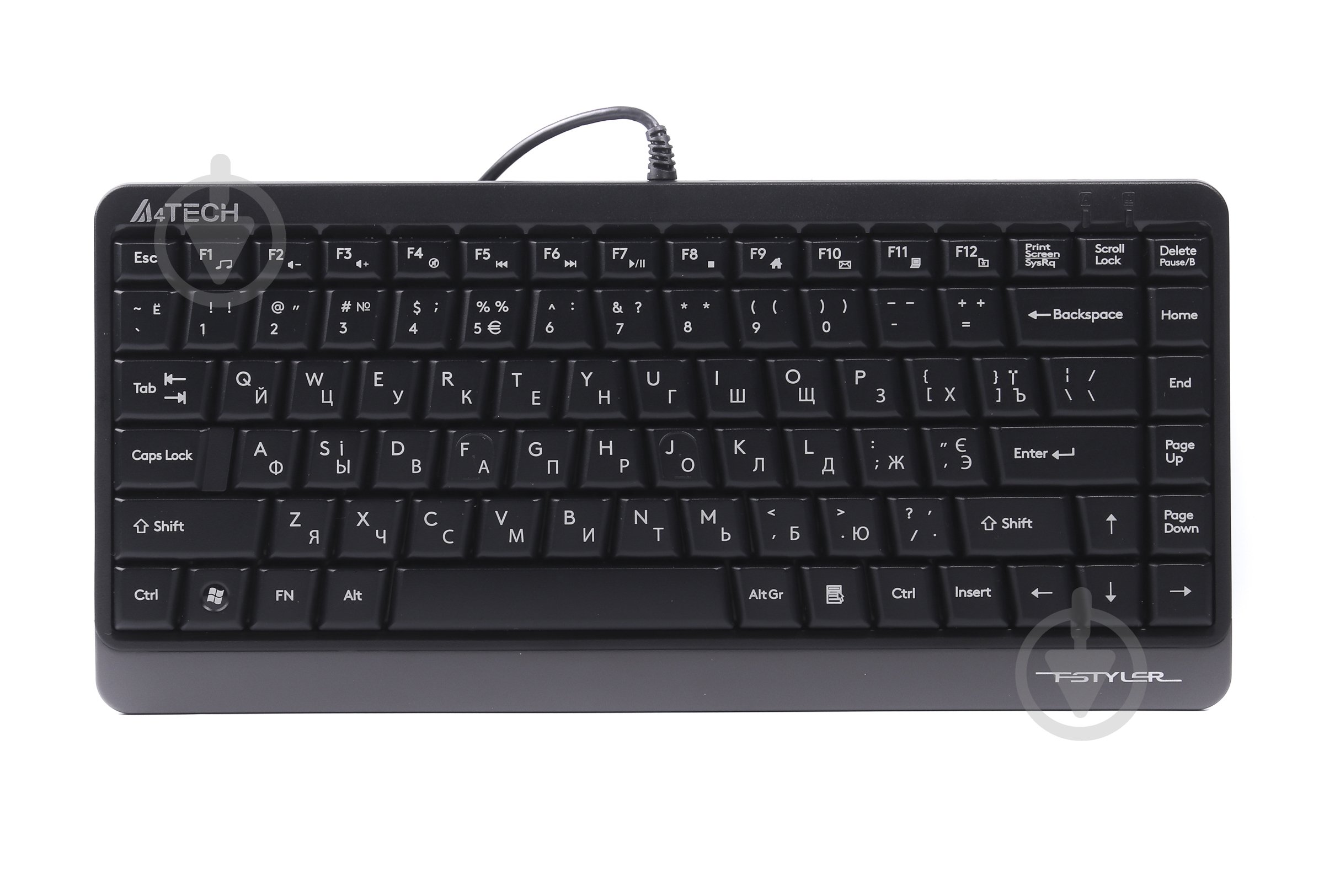 Клавіатура A4Tech (FKS11 USB Grey) grey - фото 1