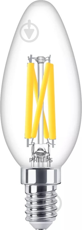 Лампа светодиодная Philips B35 5,9 Вт E14 2700 К 220 В прозрачная 929003013901 - фото 1