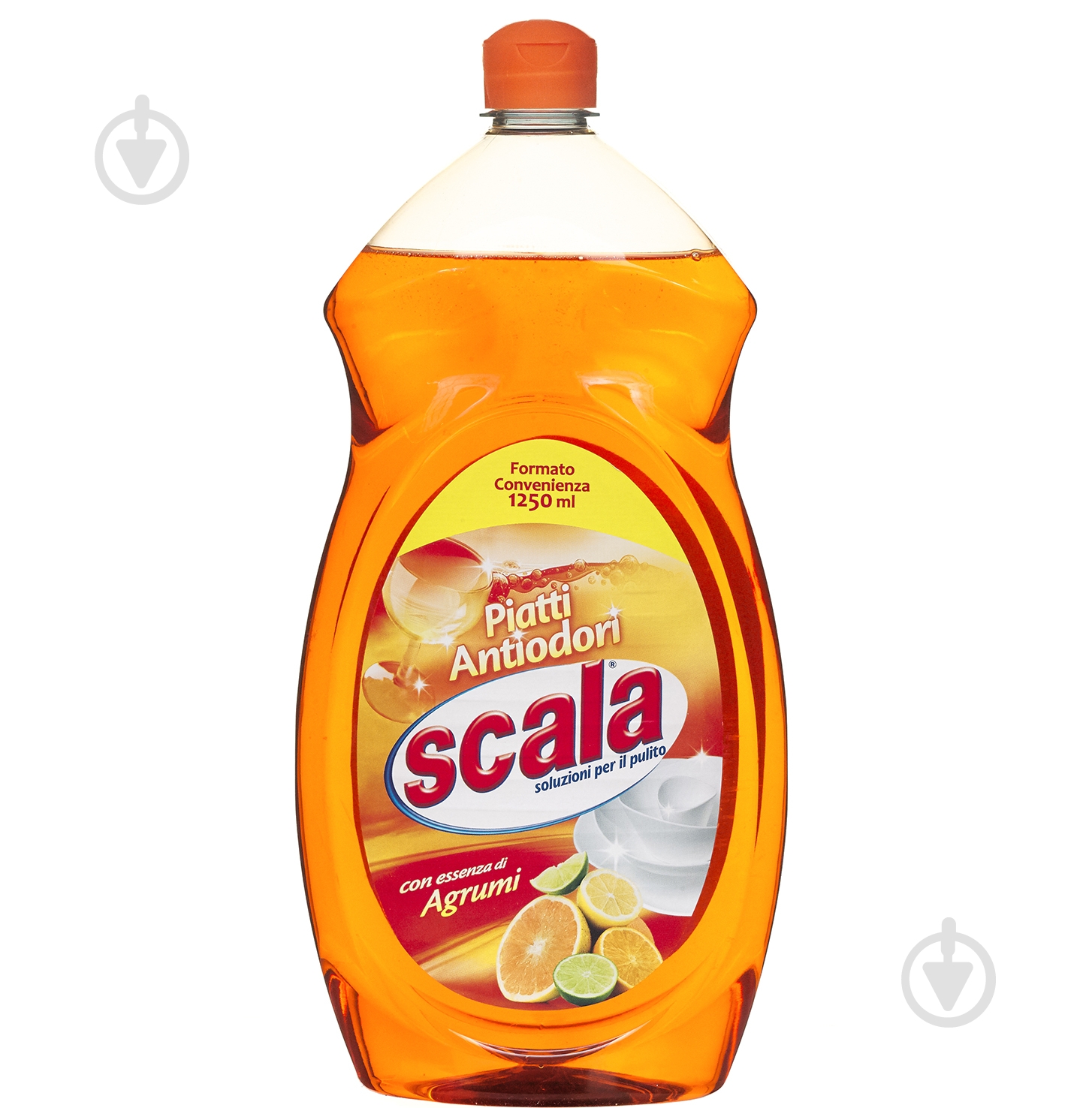 Жидкость для ручного мытья посуды Scala Piatti Agrumi 1,25 л - фото 1 Жидкость для ручного мытья посуды Scala Piatti Agrumi 1,25 л - фото 1