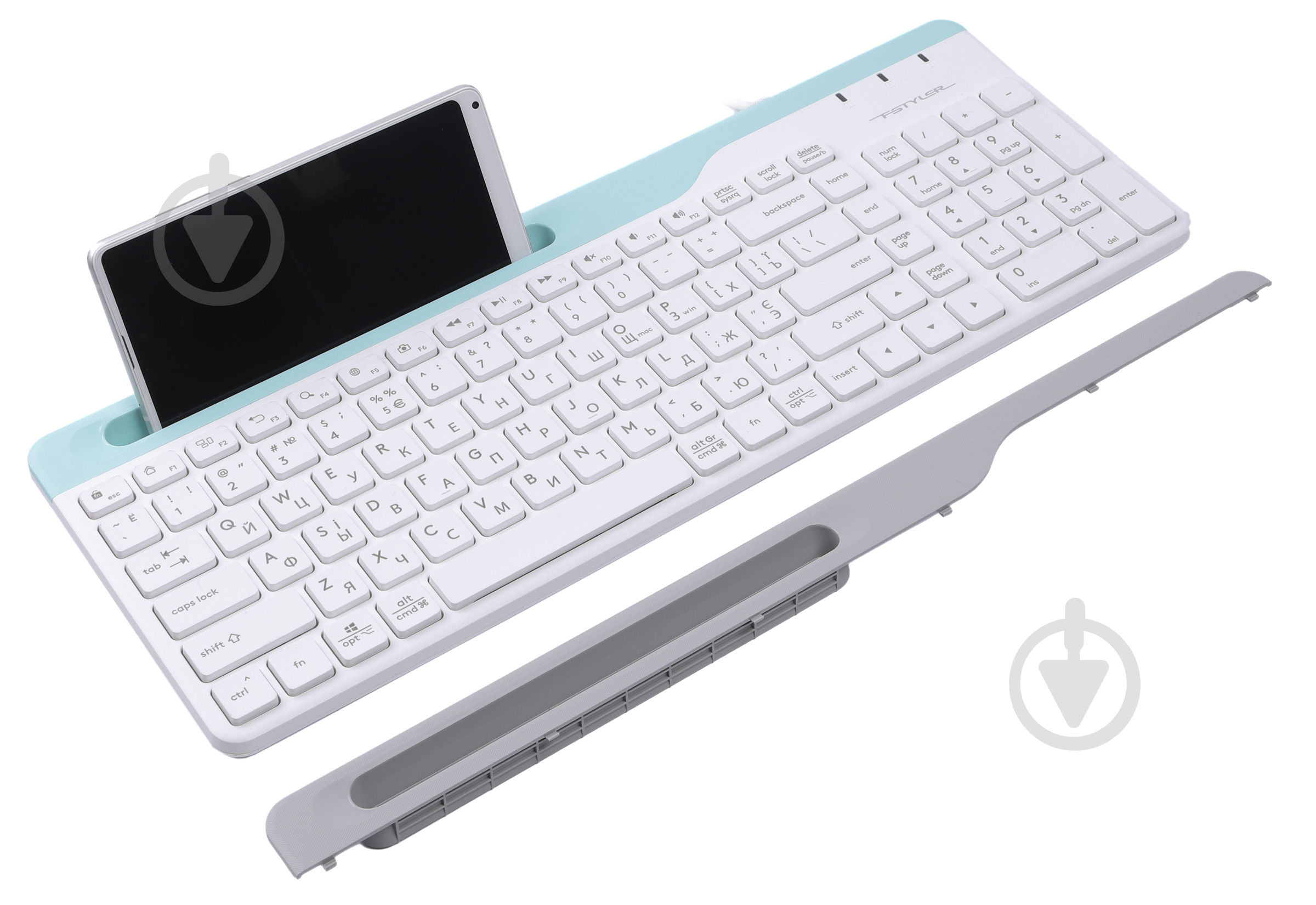 Клавиатура A4Tech (FK25 (White)) USB white - фото 3 Клавиатура A4Tech (FK25 (White)) USB white - фото 3