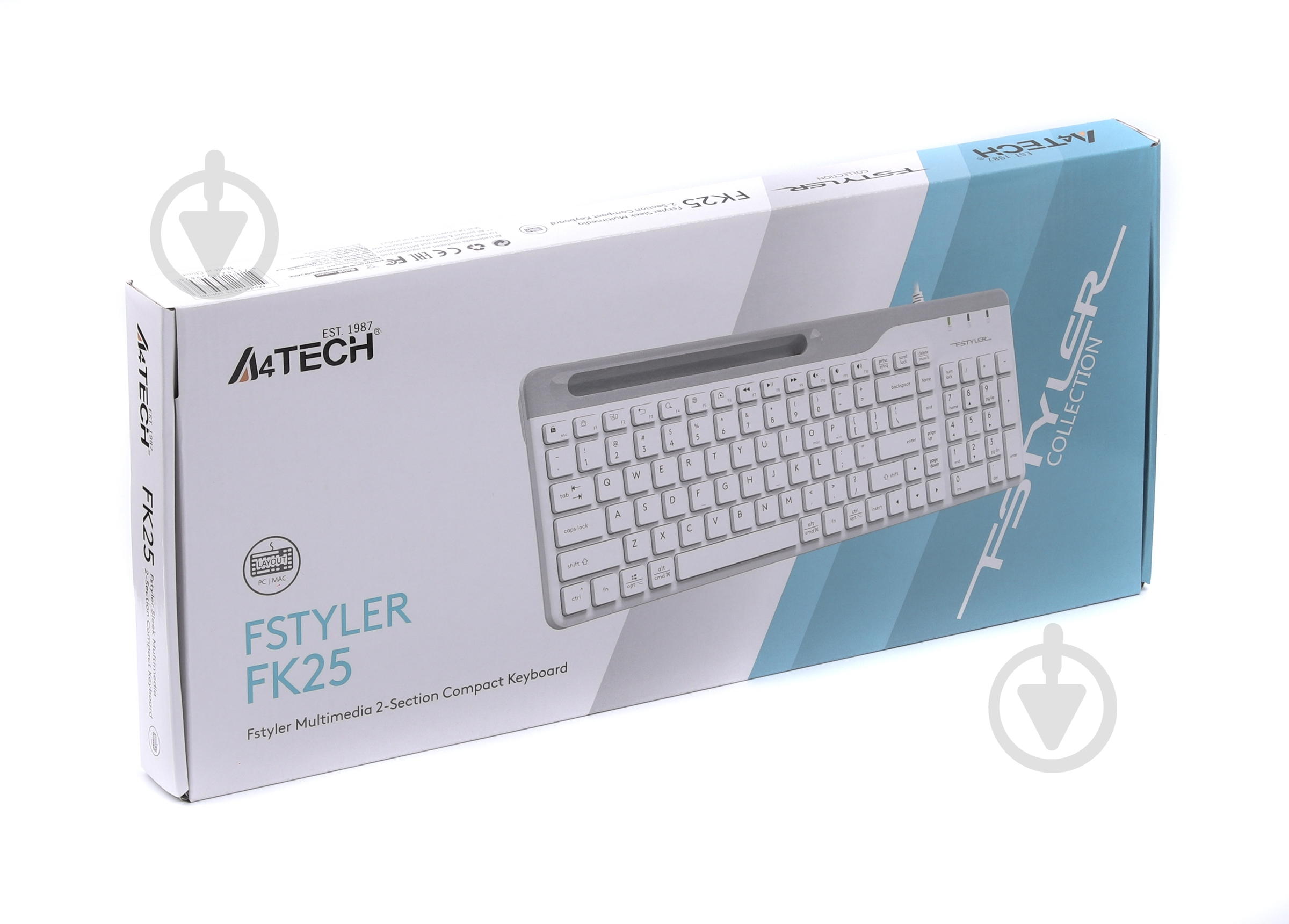 Клавиатура A4Tech (FK25 (White)) USB white - фото 5 Клавиатура A4Tech (FK25 (White)) USB white - фото 5