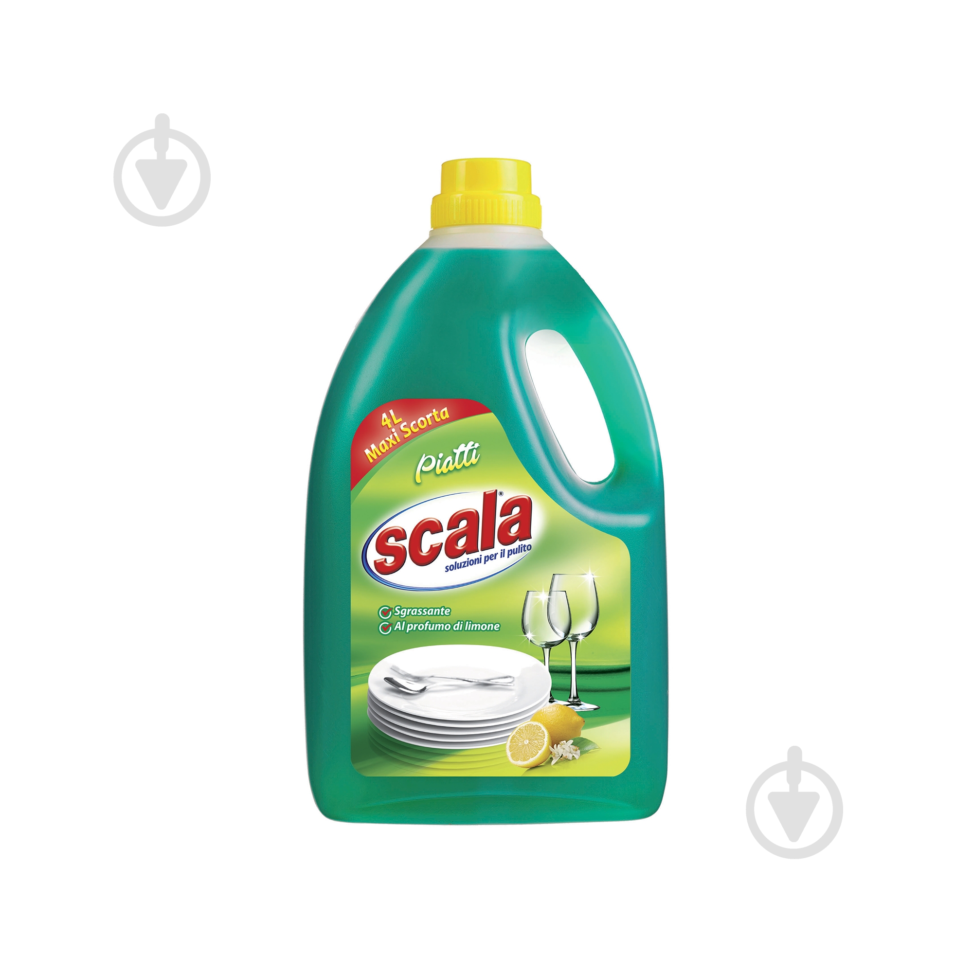 Жидкость для ручного мытья посуды Scala Piatti Limone 4 л - фото 2 Жидкость для ручного мытья посуды Scala Piatti Limone 4 л - фото 2