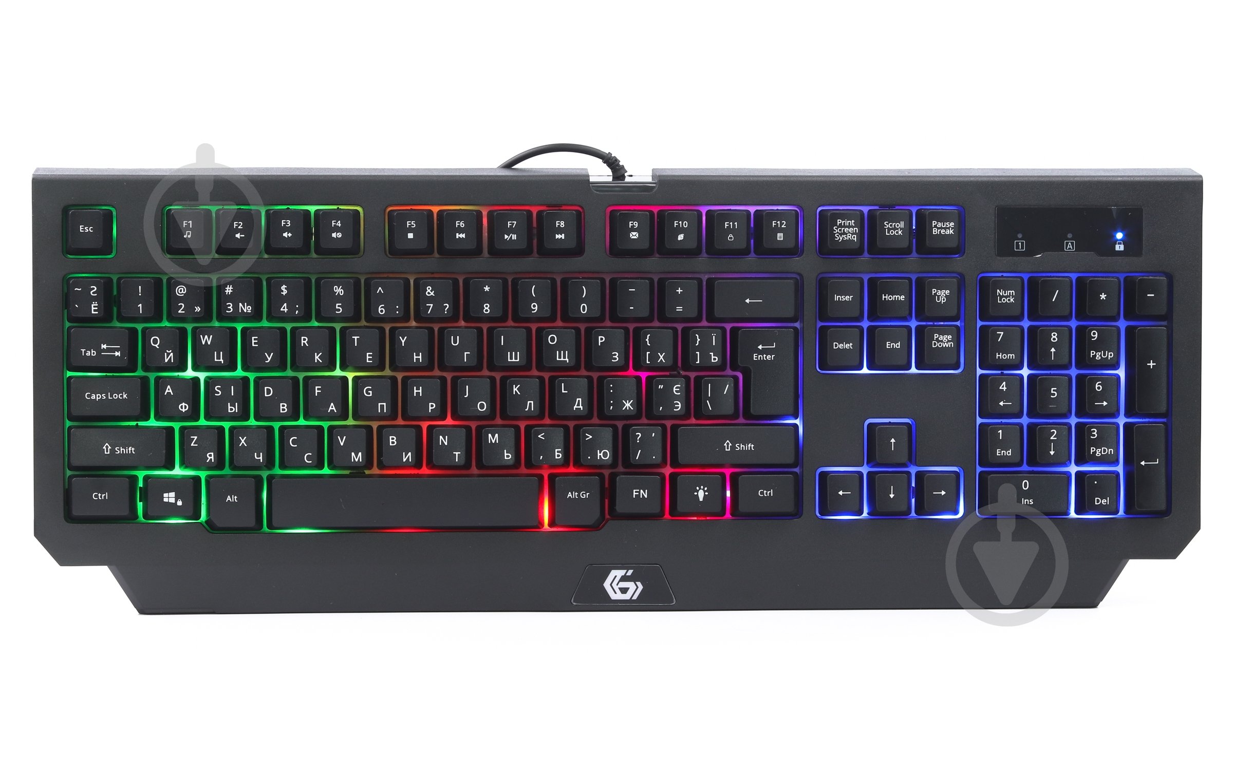 Комплект клавиатура и мышь Gembird 4-в-1 с RGB подсветкой - фото 2