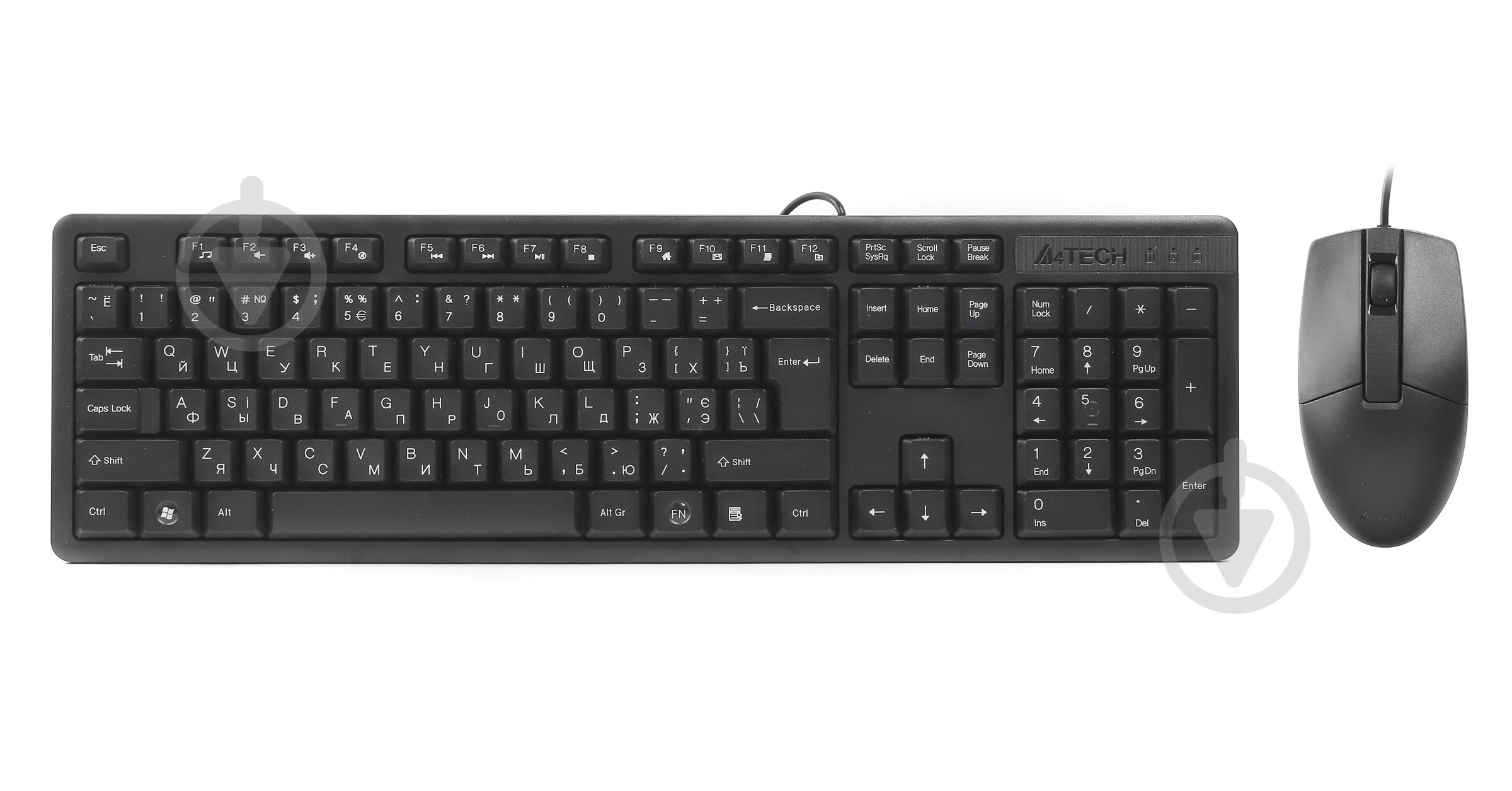 Комплект клавиатура и мышь A4Tech KK-3330S (KK-3+OP-330S) - фото 1 Комплект клавиатура и мышь A4Tech KK-3330S (KK-3+OP-330S) - фото 1