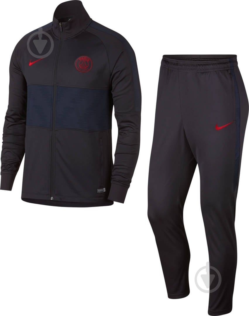 Спортивный костюм Nike PSG M NK DRY STRK TRK SUIT K AQ0785-081 р. XL темно-серый - фото 1