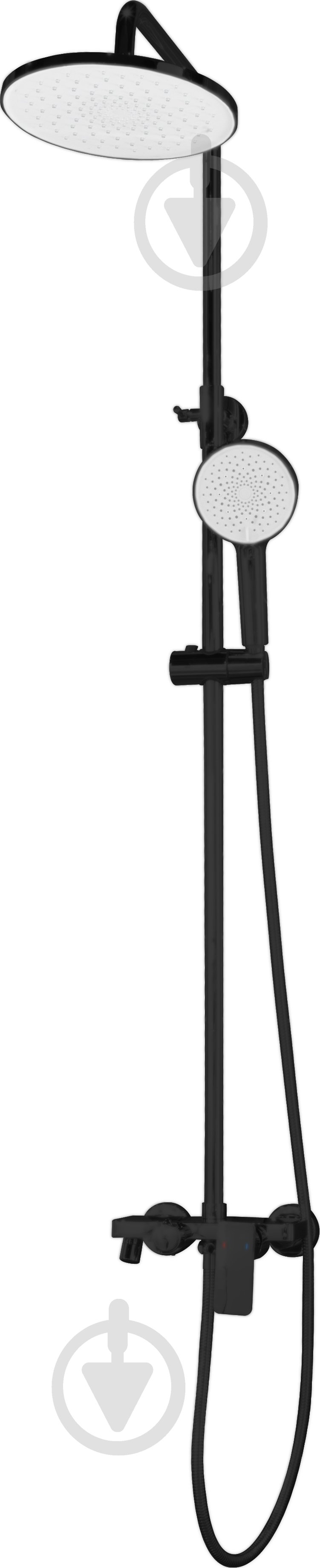 Душевая система Aqua Rodos Girona 02 Black Matte - фото 1